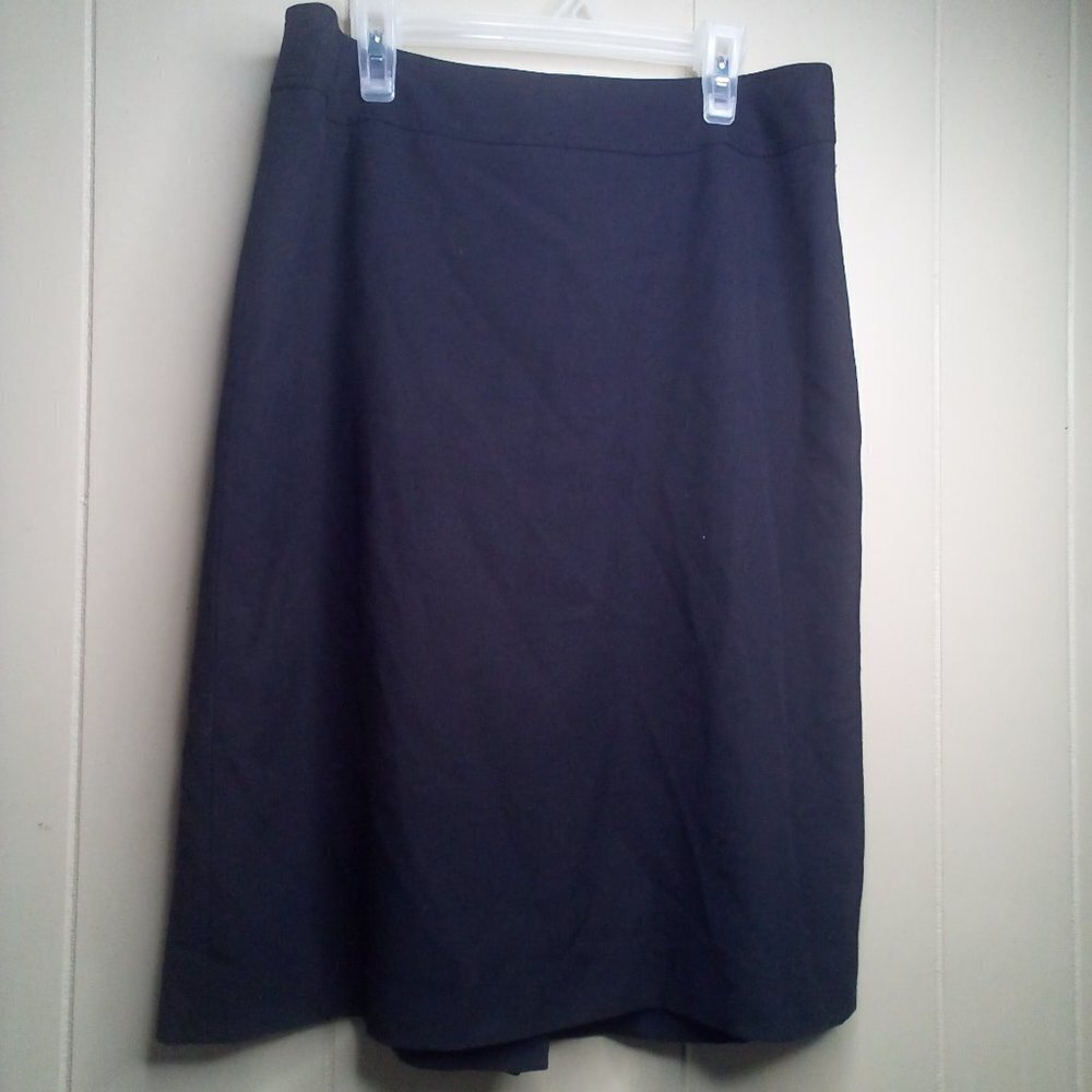 Ann Taylor Skirt 8 Straight Pencil Business Career Black - Picture 13 of 14